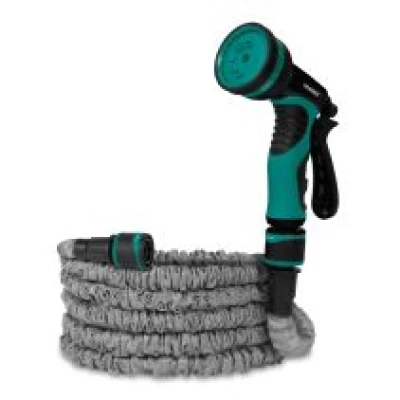 Flexible garden hose 10m | Incl. wall bracket and multi-spray