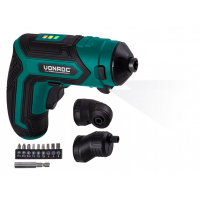 Cordless screwdriver 4V | Incl. 9-pcs bit set, quick charger and toolbag