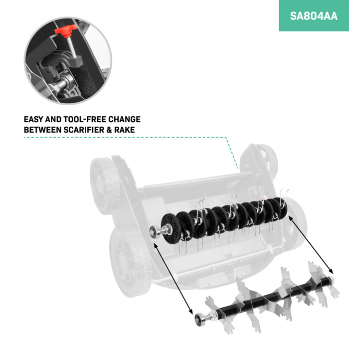 Aerator roller – 36 cm | for scarifier/aerator SA502AC