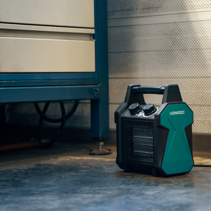 Electric fan heater - 1000W/2000W - ceramic
