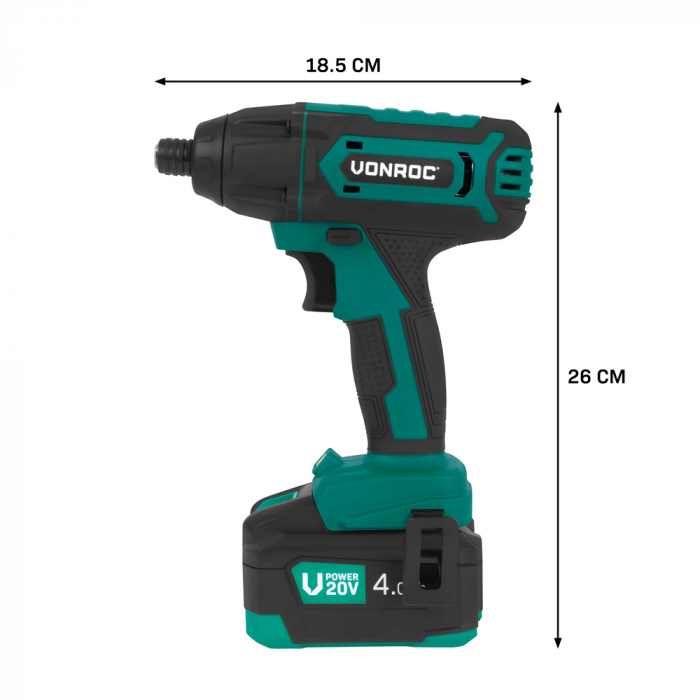 Accu Slagschroevendraaier 20V – 180Nm | Incl. 4.0Ah Accu en Snellader