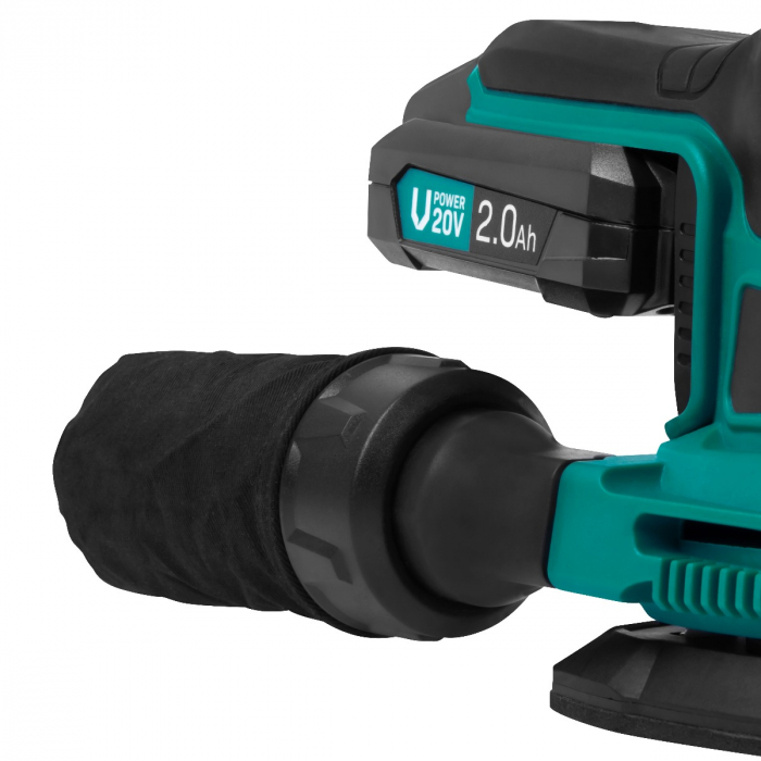 Mouse sander 20V – 2.0Ah | Incl. 2 batteries and quick charger
