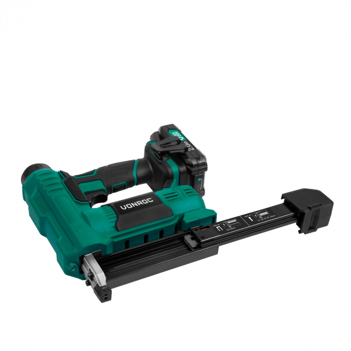Staple gun 20V – 2.0Ah - Incl. staples and nails | Incl. 2 batteries and quick charger