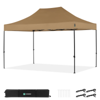 Party Tent - 3x4.5 m - Premium Easy-Up Party Tent | Beige