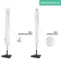 Parasol Rapallo 200x300cm – Premium parasol - White | Incl. concrete base 20 kg