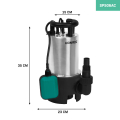 Submersible pump 1100W – 20000 l/h – Stainless steel | Dirty and clean water