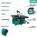 Compact Table Saw 1500W – Ø210mm | Incl. 40T Sawblade