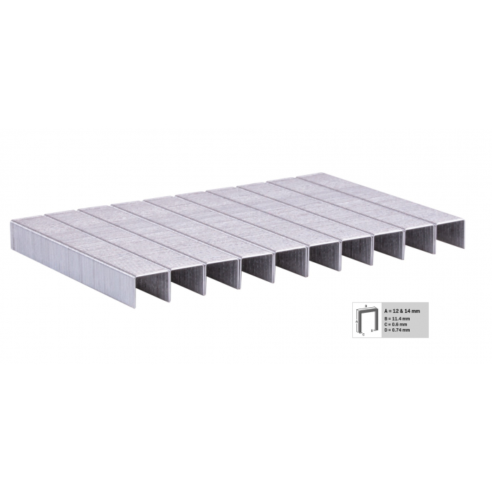 12 mm-es és 14 mm-es kapcsok tűzőgéphez - 1000 db. | ET502AC-hoz main product photo