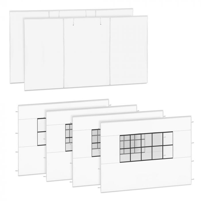 Oldalfal készlet – 6x4.5 m – 6 db. – 2 db Premium Party Tent PT502XX sátorhoz | Feher main product photo