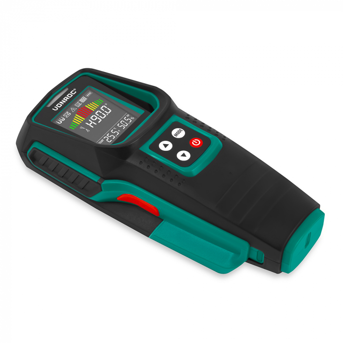 Faldetektor – többfunkciós detektor gerendák, fémek, csövek és feszültség alatt álló vezetékek kimutatására | Többszínű LCD kijelző main product photo