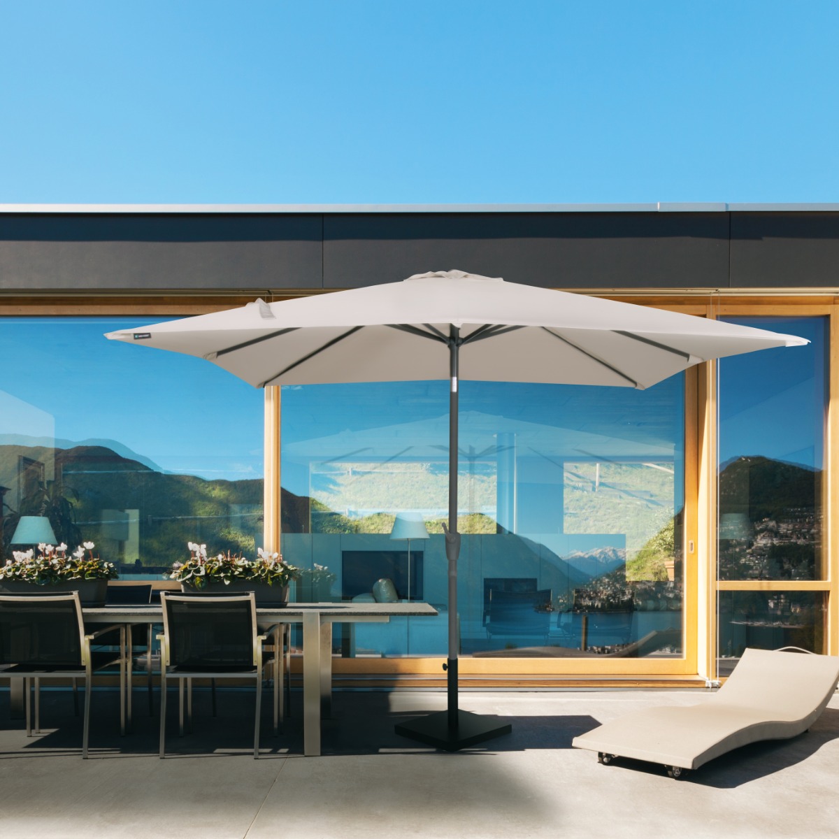 Parasol Rosolina 280x280cm – Premium parasol | Incl. parasol base